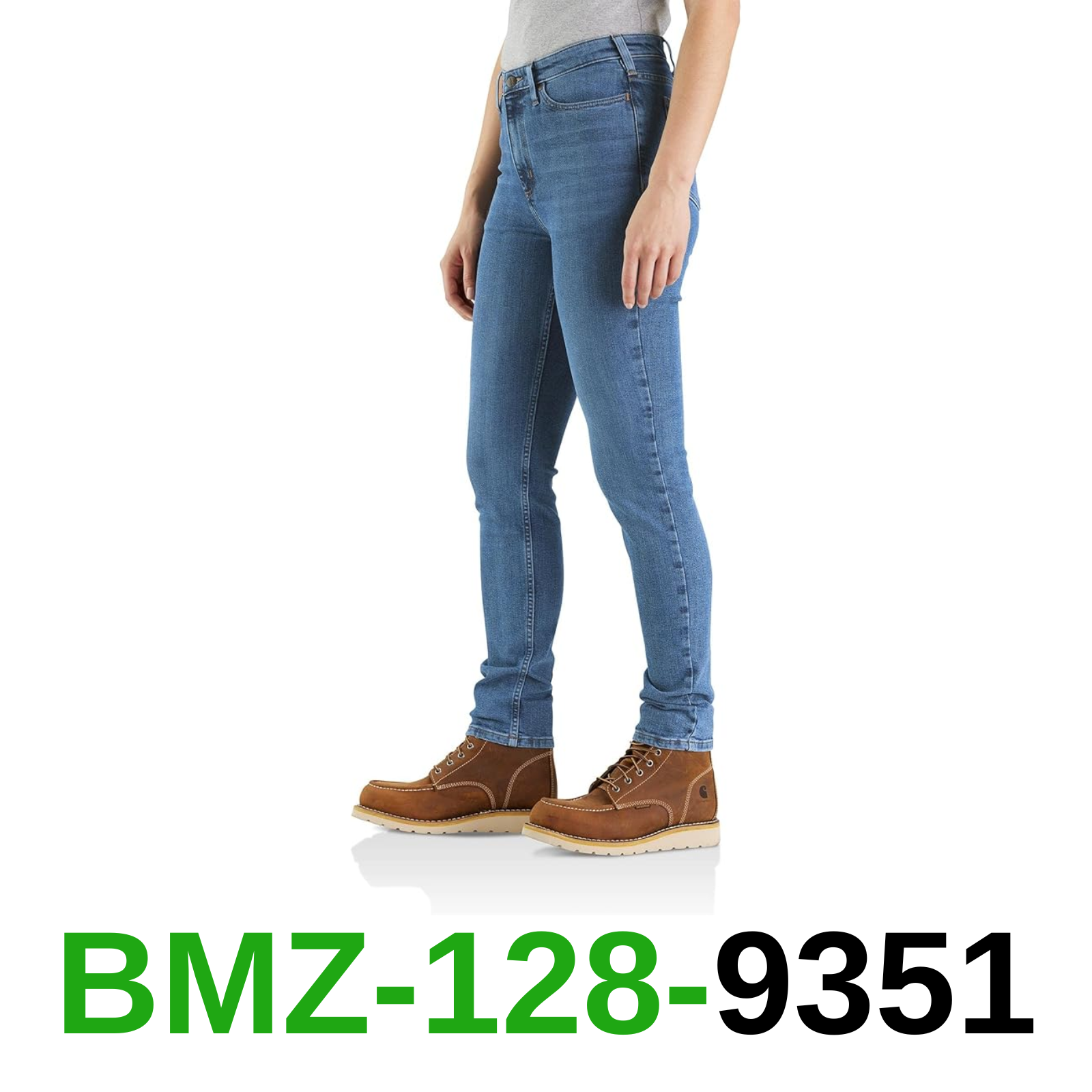 Carhartt Women's Rugged Flex Slim Fit Tapered High Rise Jean, Laurel, 12 Short