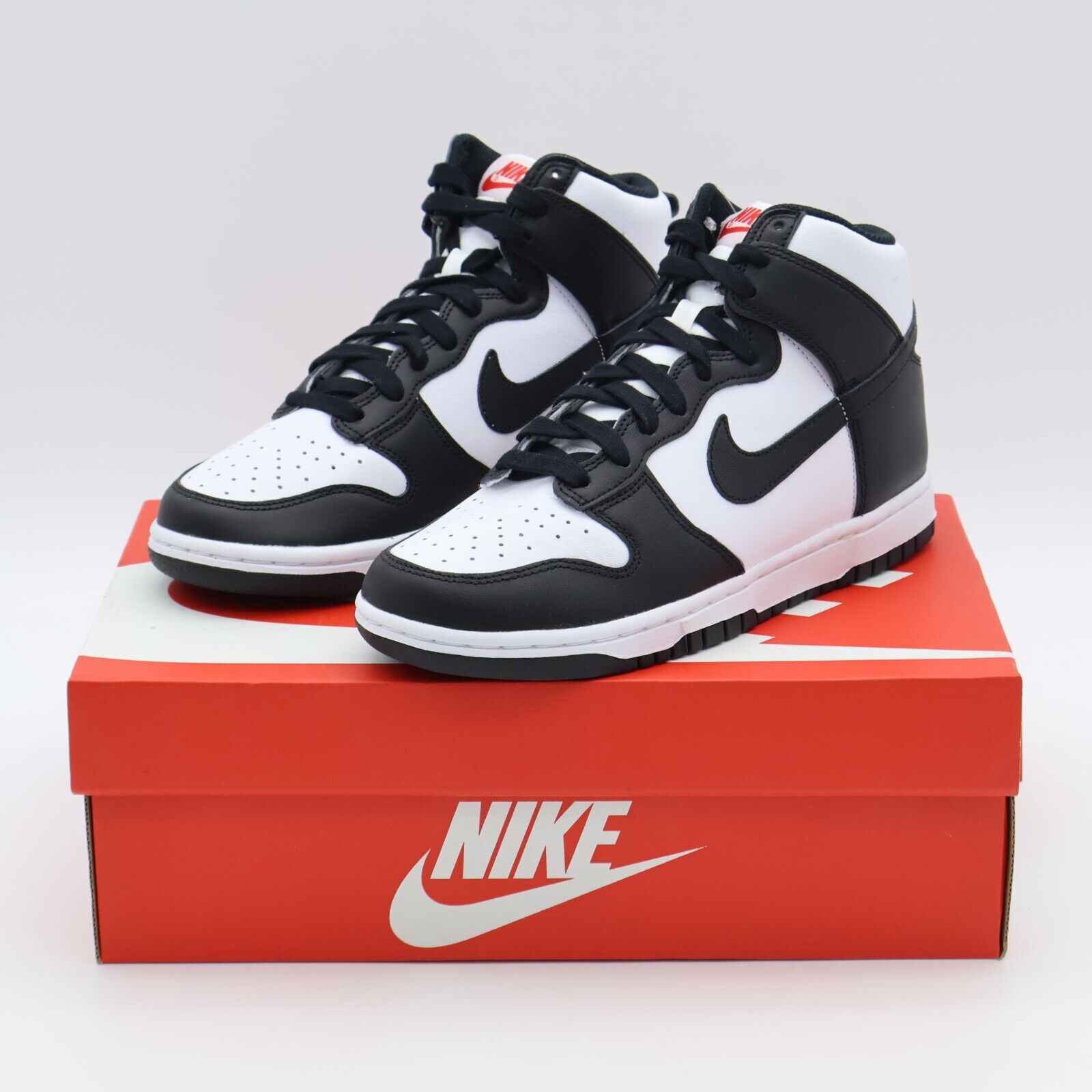 DD1869-103 Nike Dunk High Panda Black White University Red DD1869-103 Nike Dunk High Panda Black White University Red