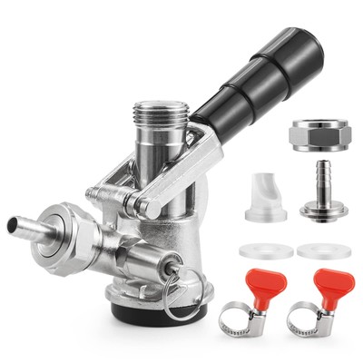 MRbrew Keg Coupler, O.D 1/4'' Draft Beer Tailpiece Commercial Sankey Kegerator D