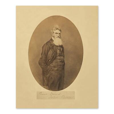 1859 American Abolitionist John Brown Portrait Photo Print Wall Art Poster