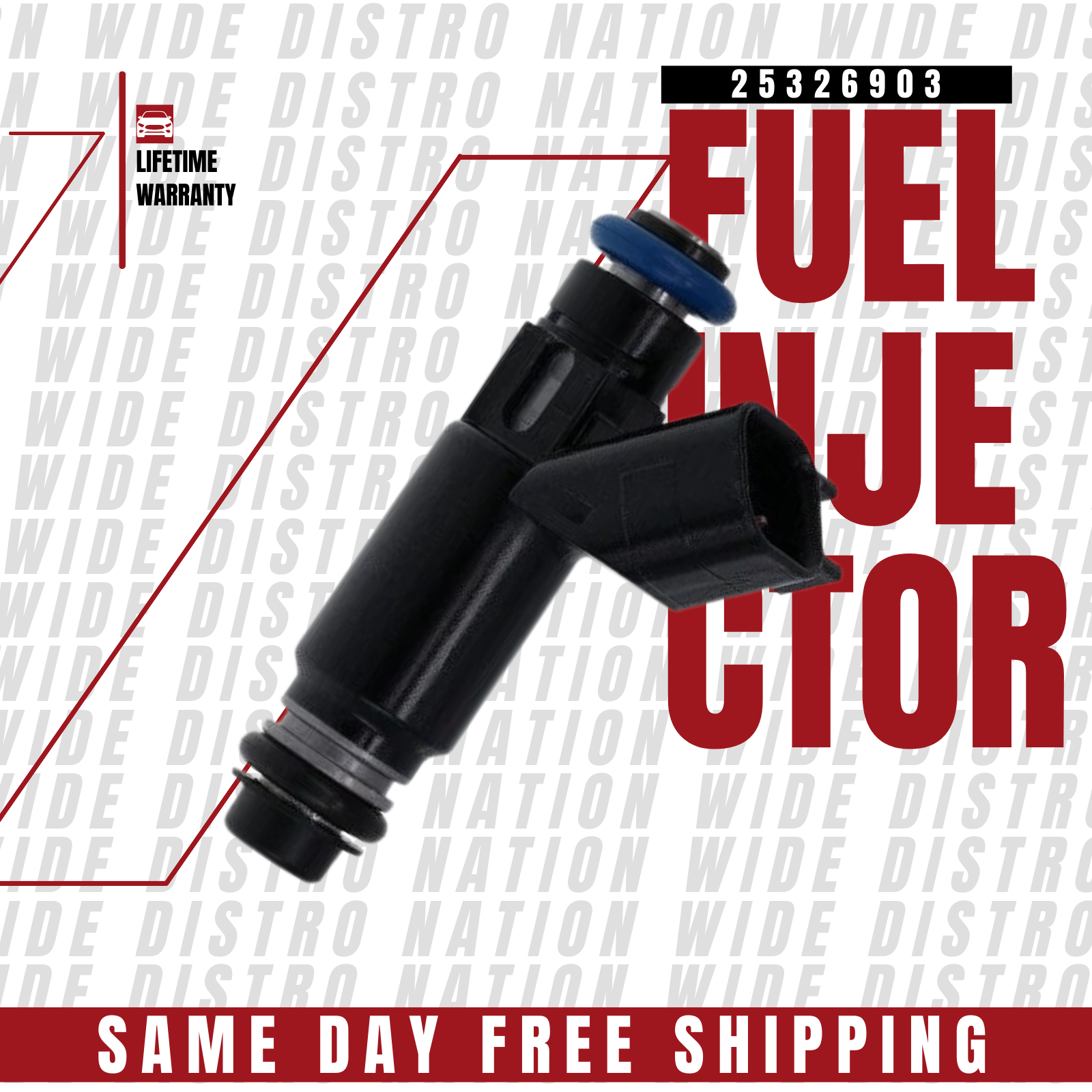 1x OEM Denso Fuel Injector for 2002-2004 GMC Yukon 5.3L V8 Flex 25326903