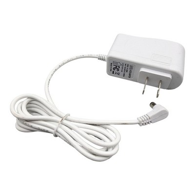 White AC/DC Adapter 24V 0.5A Power Supply Wall Plug Model YX-24650 Right Angle