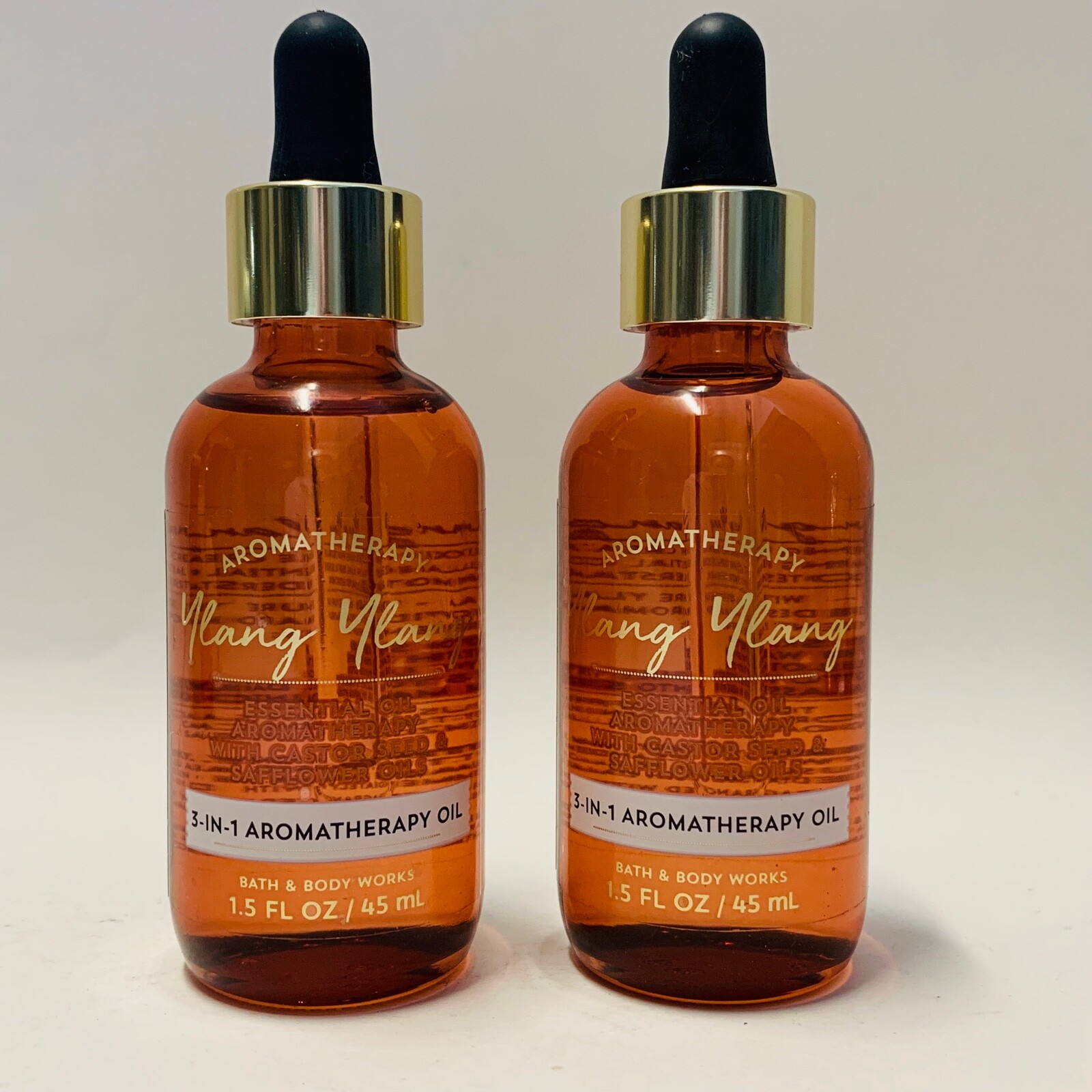 2 Bath & Body Works Ylang Ylang 3-in-1 Aromatherapy Essential Oil 1.5 fl.oz