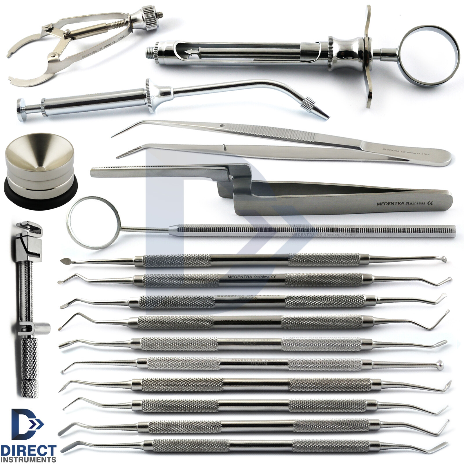 Dental Amalgam Tray SetUp Instruments Kit Excavator Restorative