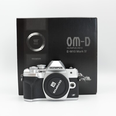Olympus OM-D E-M10 Mark IV Mirrorless Camera Silver - Open Box, New