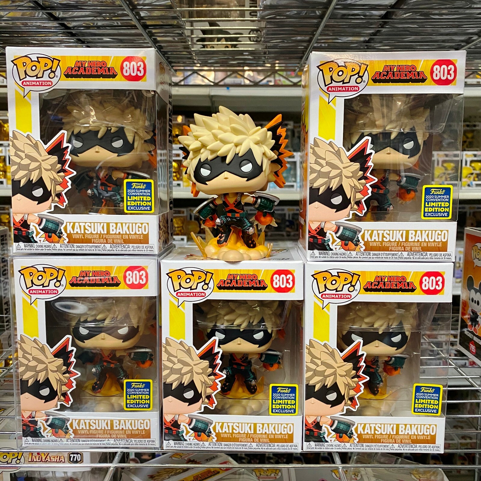 集英社 - 激レアコミコン2020限定FUNKO POP!  ヒロアカ　爆豪勝己 Amazon.com: Funko POP My Hero Academia 803 Katsuki Bakugo