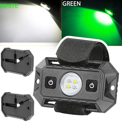 For Can-Am Maverick X3 UTV Interior LED Dome Lights Green White Rollbar Mounts