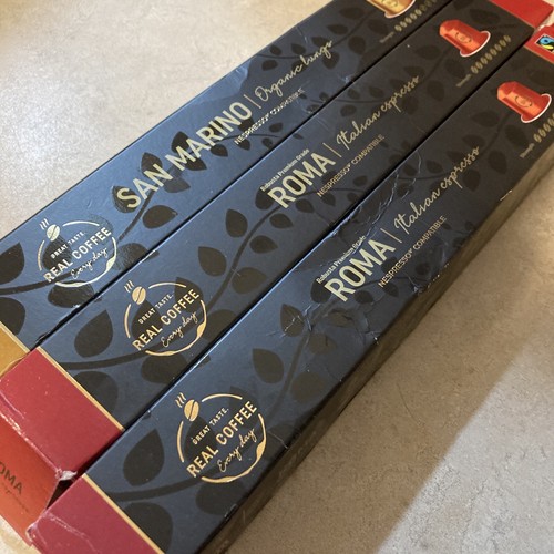 Nespresso Roma San Marino Italian Coffee Pods Capsules 30 Co
