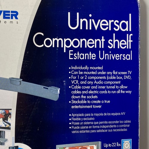 Universal Component Shelf- Space Saver Mounting System- Mounted Technology Shelf