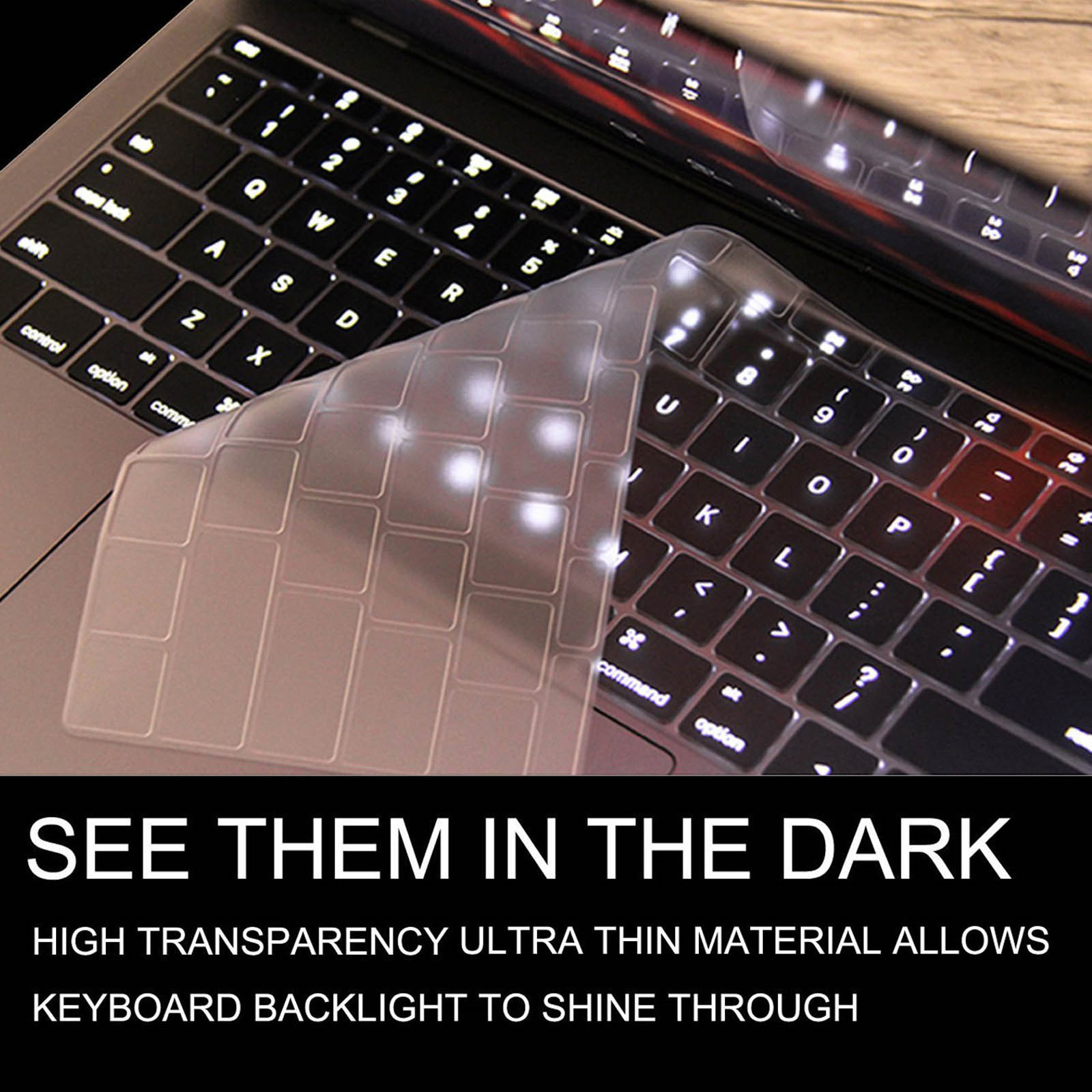Clear Keyboard Cover Skin Protector (US Layout) for Newest M