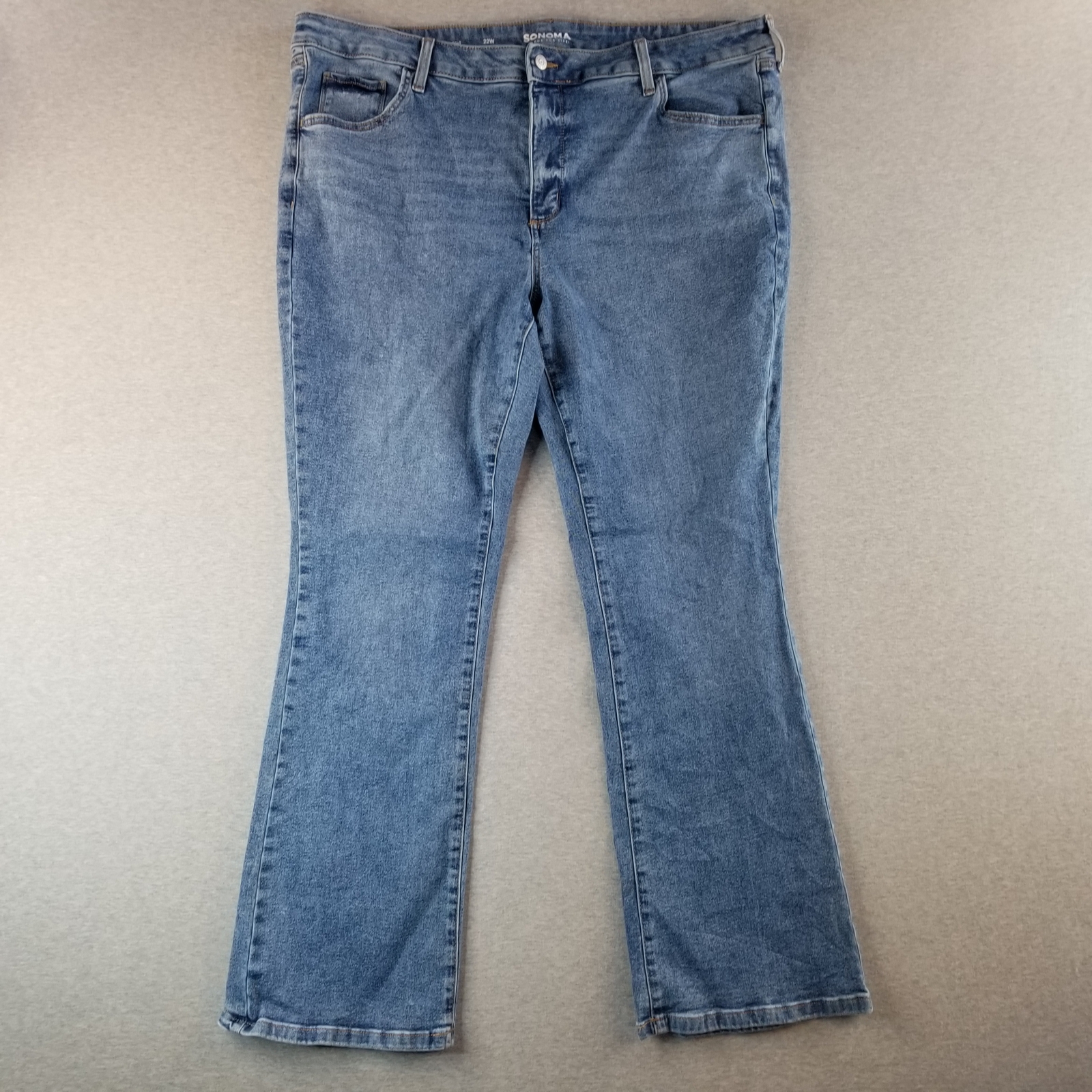 Sonoma Jeans Women's Sz 22W Blue Wash Bootcut Soft Stretch Normcore