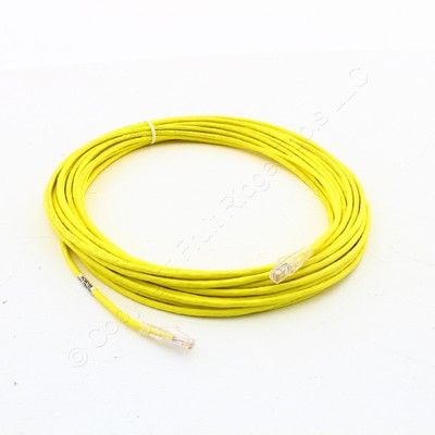 Hubbell Patch Cord Cat 5e Yellow 55 Ft LAN Ethernet Network Cable HC5EY55