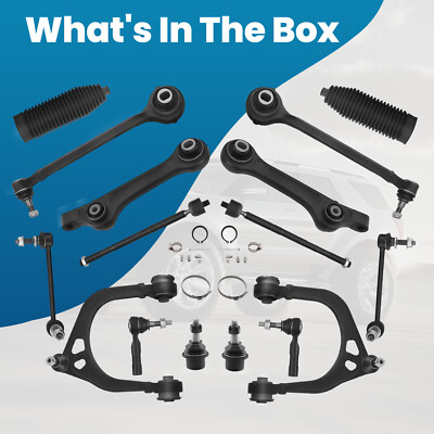 16Pc Front Control Arm & Tie Rod for 2011-2019 Dodge Charger Challenger 300 RWD