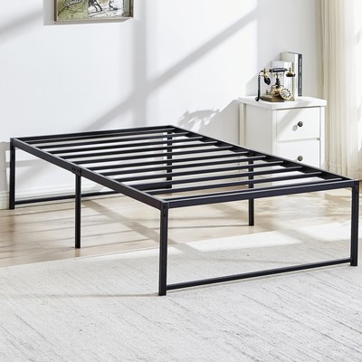 VECELO 16" Metal Platform Bed Frame/Mattress Foundation/No Box Spring Needed ...