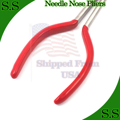 11'' Extra Long Reach Needle Nose Pliers Straight Repair Hand Tools