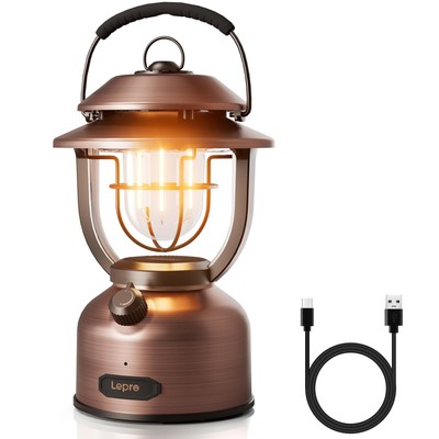 Retro Classic LED Camping Lantern, High Lumens, Daylight White 2500K and 5000...