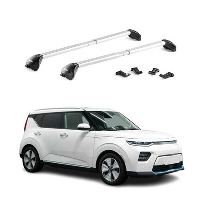For Kia Soul EV 2020-2023 Roof Rack Cross Bars Silver Luggage Carrier 2 Pcs