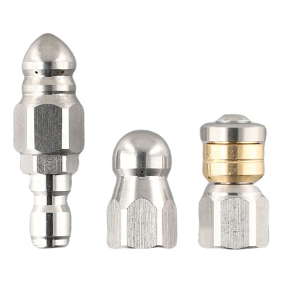 Hot Sale Jetter Nozzles Sewer 1/4 In 3 PCS 5000 PSI Durable 
