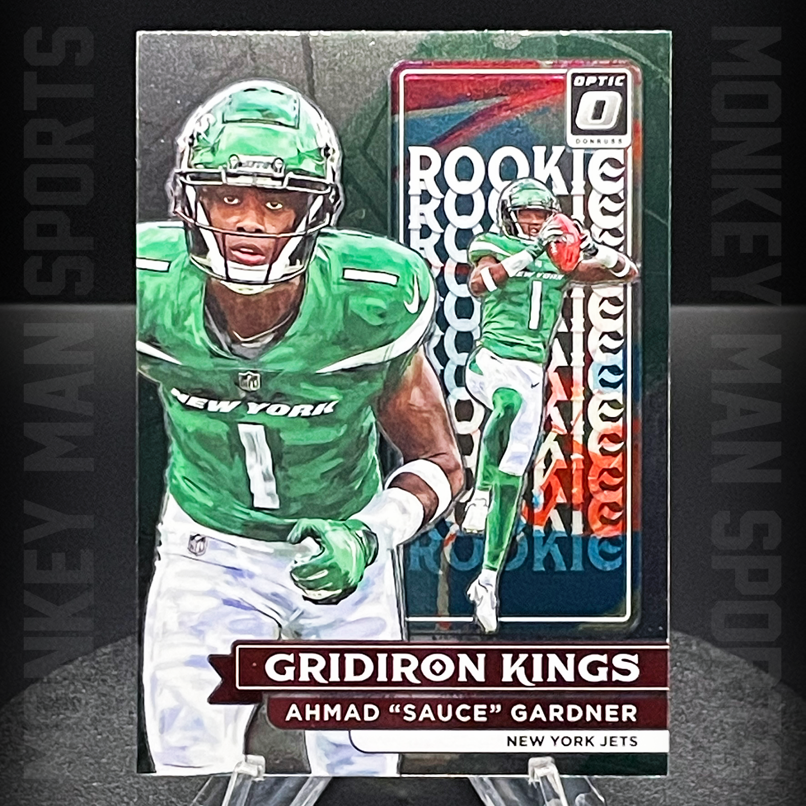 2022 Optic Football - Sauce Gardner Rookie RC - GRIDIRON KINGS #RGK-18 MINT