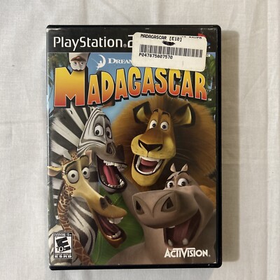 Dreamworks Madagascar (Sony PlayStation 2, PS2 2005) Tested And Works! No Manual