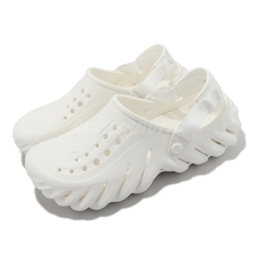 

Crocs Echo Clog Белые мужские сандалии унисекс Casaul LifeStyle Slip On Sandals 207937-100, Белый, Echo Clog