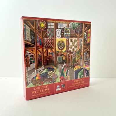 1000 piece JIGSAW PUZZLE Quilted with Love Quilt SunsOut Joseph Burgess NEW