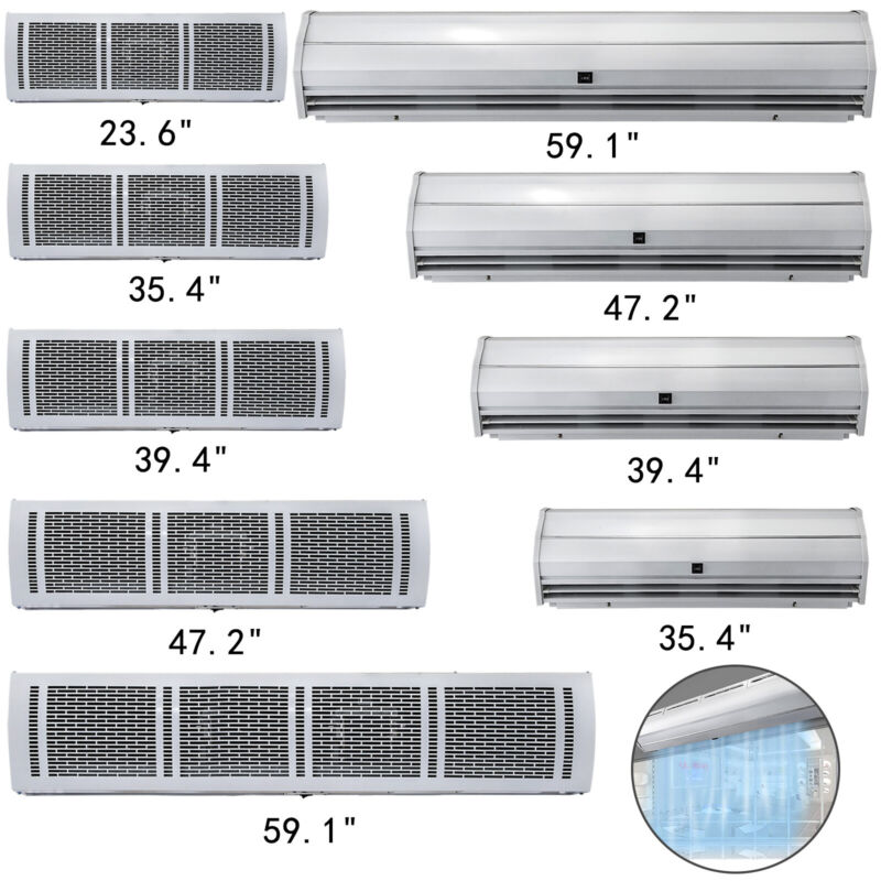 24, 36, and 60" Commercial Air Curtain w/ 2 Limit Switches 2 Speeds UL Listed