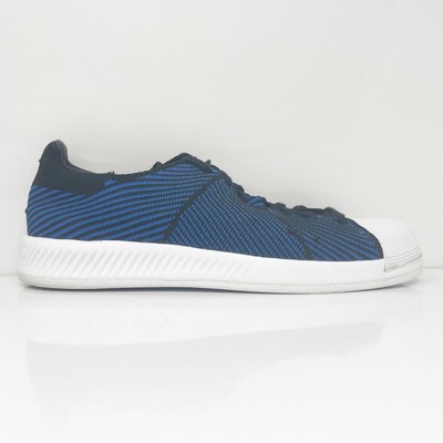 

Adidas Mens Superstar Bounce Primeknit S82242 Синяя повседневная обувь Кроссовки Размер 8, Синий, Superstar Bounce Primeknit