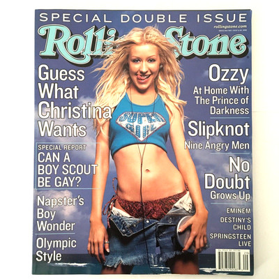 CHRISTINA AGUILERA Rolling Stone MAGAZINE 844 845 July 2000 Newsstand NO LABEL
