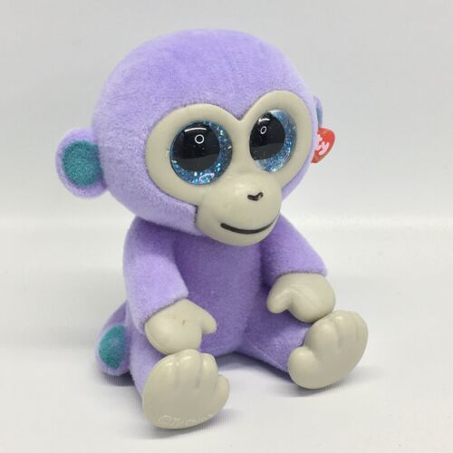 Ty Mini Boos Series 2 Collectibles Blueberry Flocked Monkey Ha...