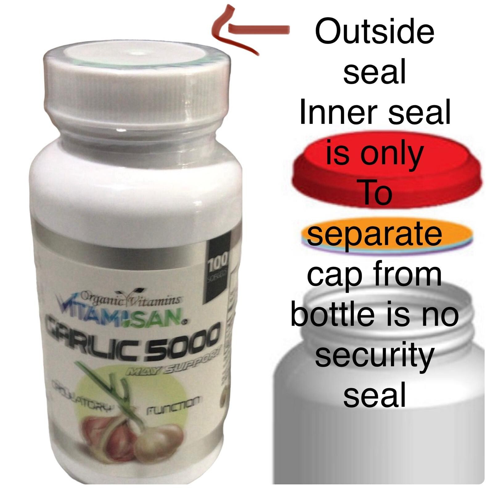 2 Garlic Fresh Extract 5000 mg Cholesterol Health supp 200 Antioxidant Pills gel