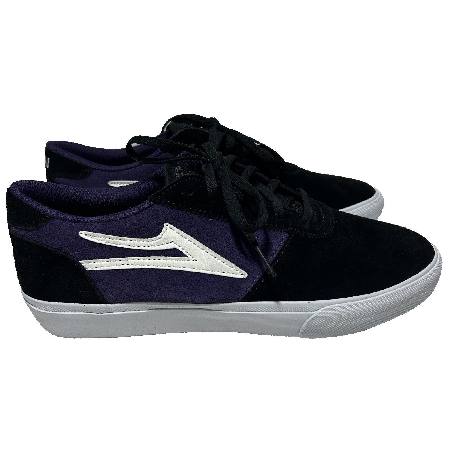 Lakai Manchester Skate Shoes Men 9.5 Black Purple Suede