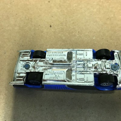 Blue '64 Lincoln Continental Hot Wheels Loose Diecast Car HA
