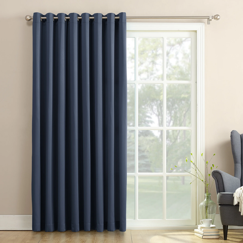 Bartlett Grommet Room Darkening Extra Wide Patio Curtain Panel...