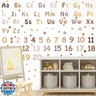 Boho Alphabet Wall Decals Neutral Number Wall Decals Peel and Stick Watercolor Letter Decal ABC Wall Stickers Removable Educational Learning Wall Stickers for Kids Room Playroom Classroom Decor