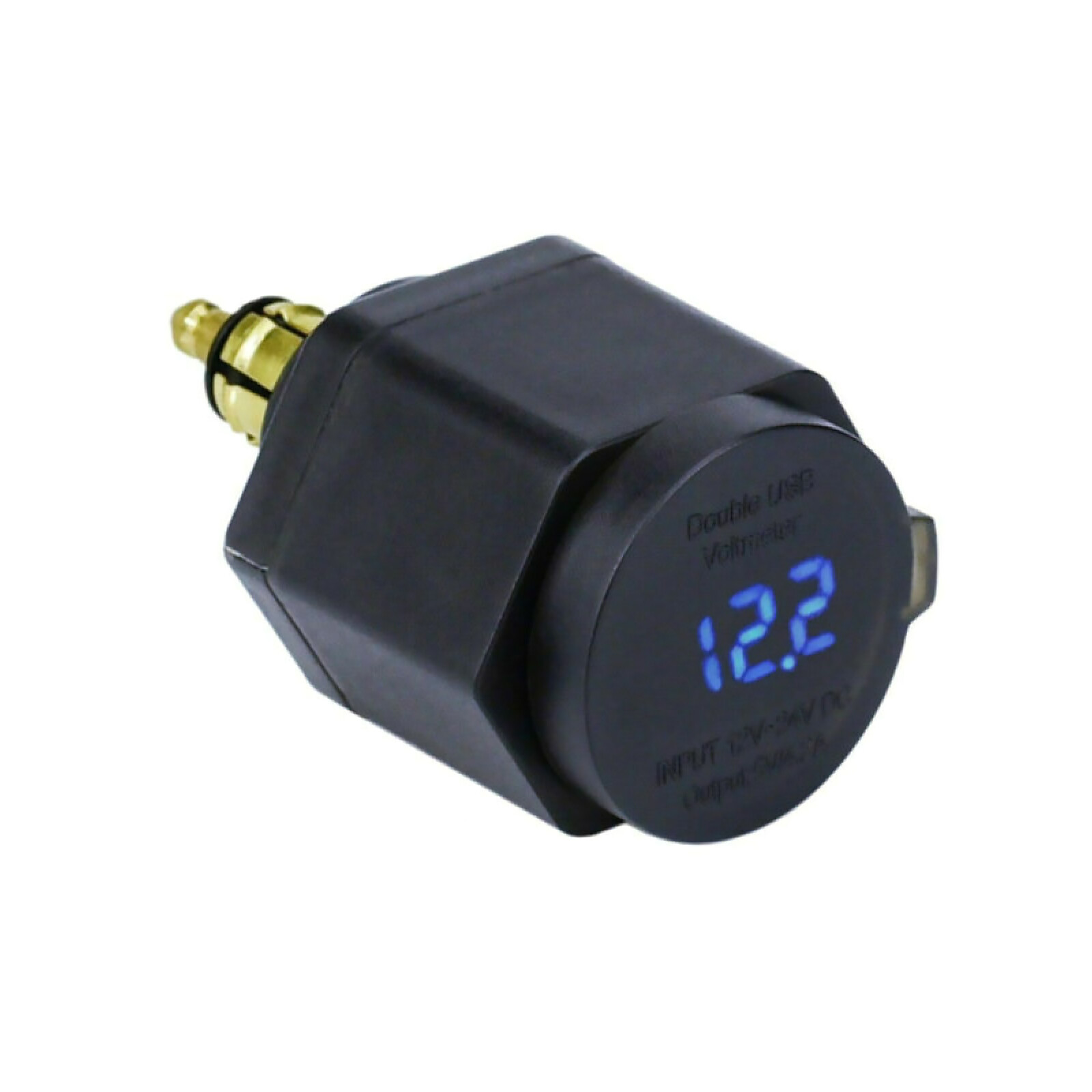 Voltmeter Dual Usb Fast Charger For Bmw Motorcycle Hella Plug