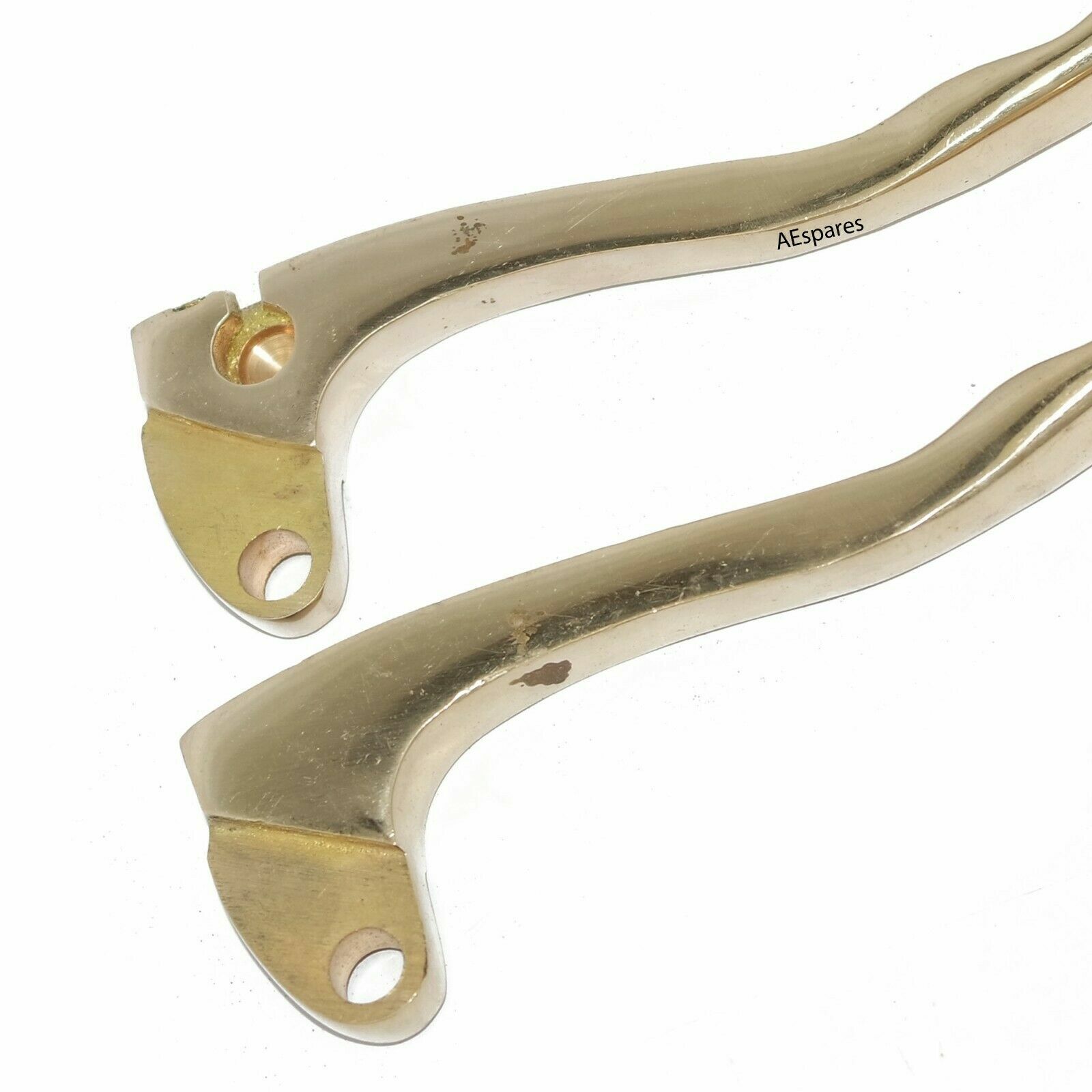 Fits Royal Enfield Early  Brass Brake & Clutch Lever Set 7/8" Handel Bar 