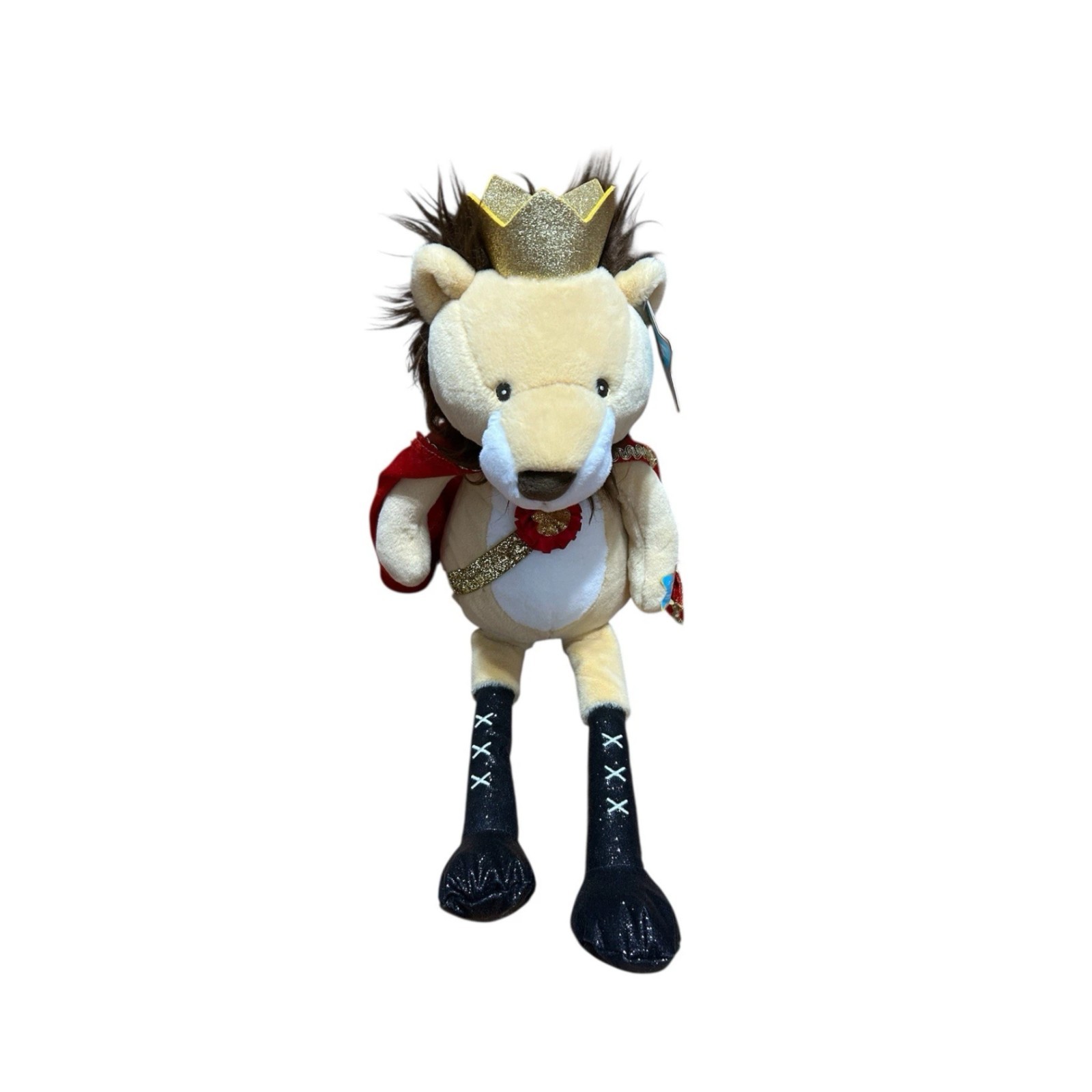 fao-schwarz-glow-brights-nutcracker-lion-plush-toy-12-new-with-tag