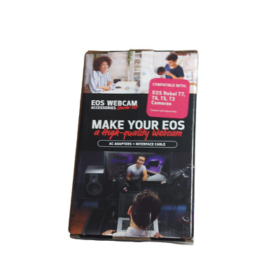 NEW Canon EOS Webcam Accessories Starter Kit for EOS Rebel T7 T6 T5 T3 7875A011