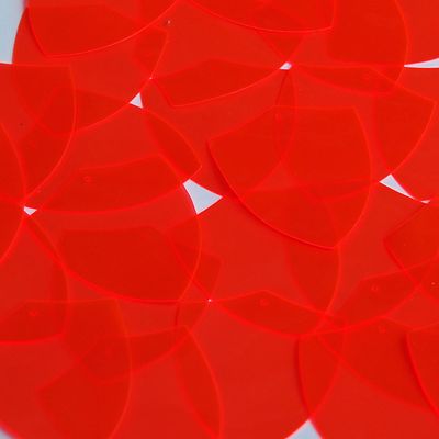 Shield Vinyl Shape 1.5'' Red Go Go Fluorescent Edge Glow