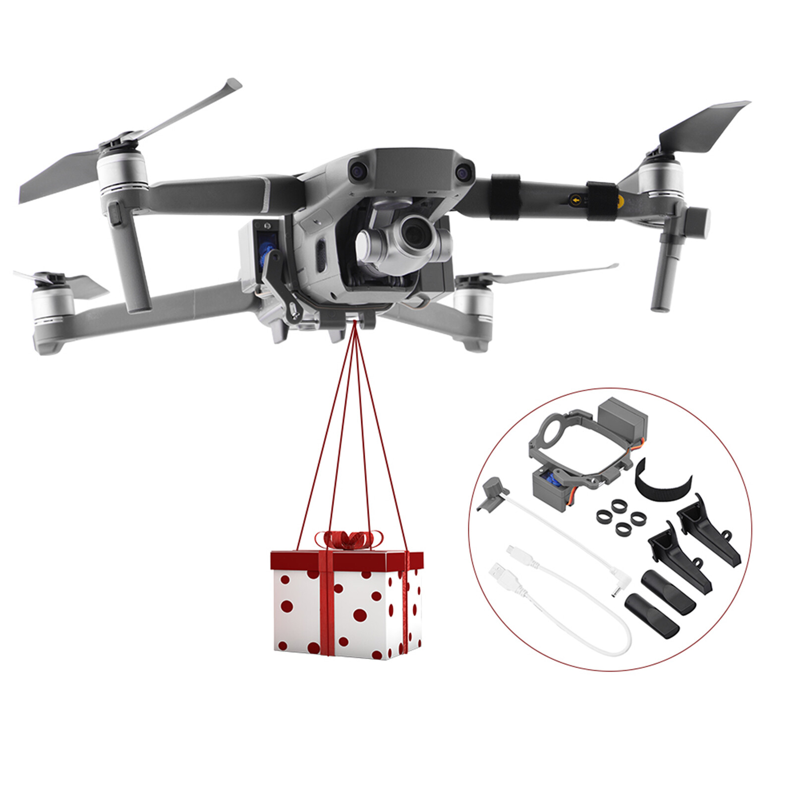 Drone Thrower Dispenser Delivery Device Dropping System For DJI