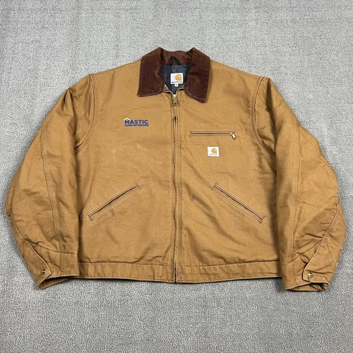バ*ん様 カーハート　デトロイトジャケット　RNJ001 インターステラー　XL Carhartt Detroit jacket J001 BRN XL blanket lined made in