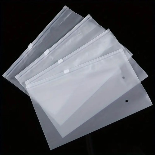 100Pcs Clothing Storage Slider Plastic Bags for Clothes, T-Shirts with Vent Hole