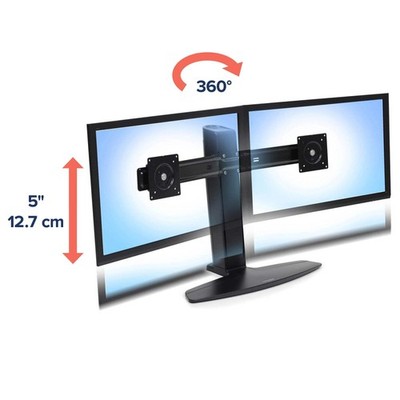 Ergotron 33-396-085-0 Neo-Flex Dual LCD Lift Stand (Black) N/R