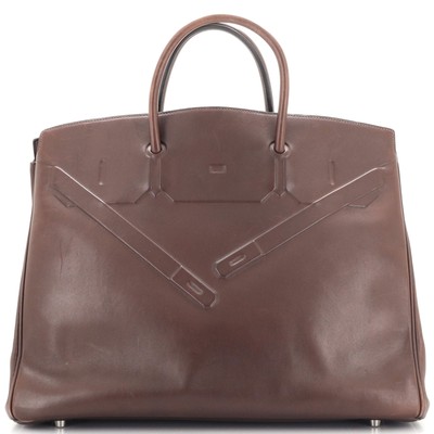 Hermes Shadow Birkin Bag Ebene Swift 40 Brown eBay