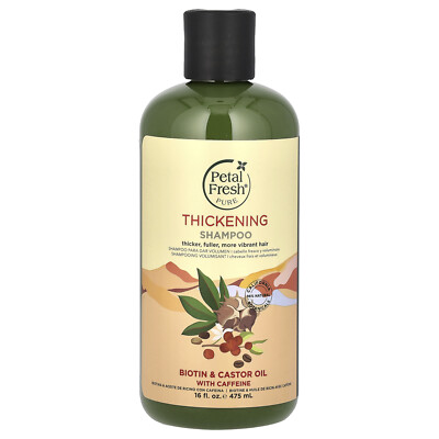 Pure, Thickening Shampoo, Biotin & Castor Oil With Caffeine, 16 fl oz (475 ml)