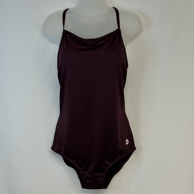 Baleaf Womens One Piece Swimsuit Sz 38 Adjustable SPF 50 Athletic Wine NWT