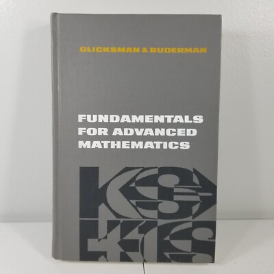 1964 Fundamentals for Advanced Mathematics by Glicksman & Ruderman