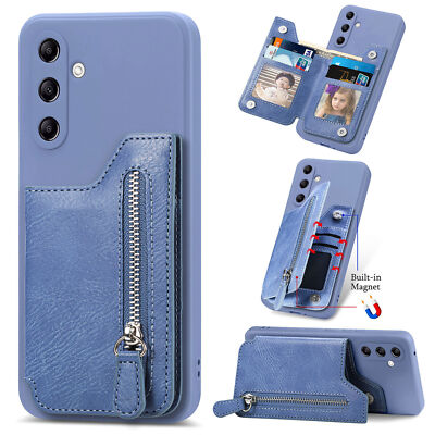 Zipper Card Wallet Phone Case For vivo Y51A Y10 Y75 Y55 V7 Y11 Y16 Y02s S10 Y32