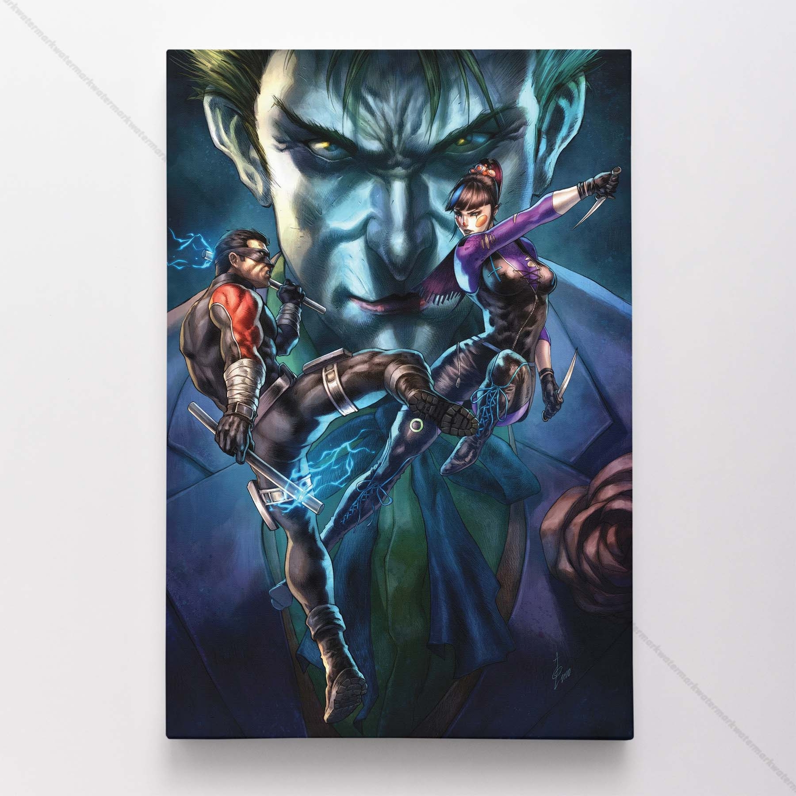 Nightwing Poster Canvas DC Comic Book Cover Art Print #11477